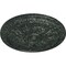 Ekena Millwork Kirke Ceiling Medallion (Fits Canopies up to 3 3/4"), 15 3/4"OD x 5/8"P, Painted Turtle Crackle CM16KIPTC - alternate 3